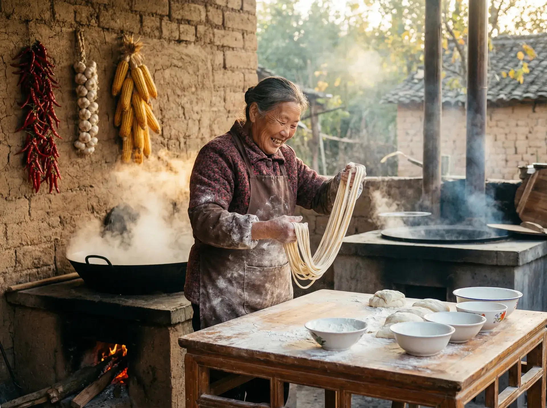 农家大嫂手擀面 - 神秘代码 电影 乡村美食